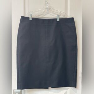 J. Crew Black Pencil Skirt Size 12